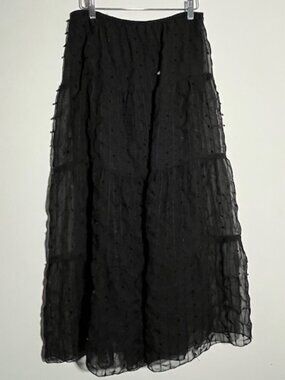 J.S. Edward Black Skirt Size Large